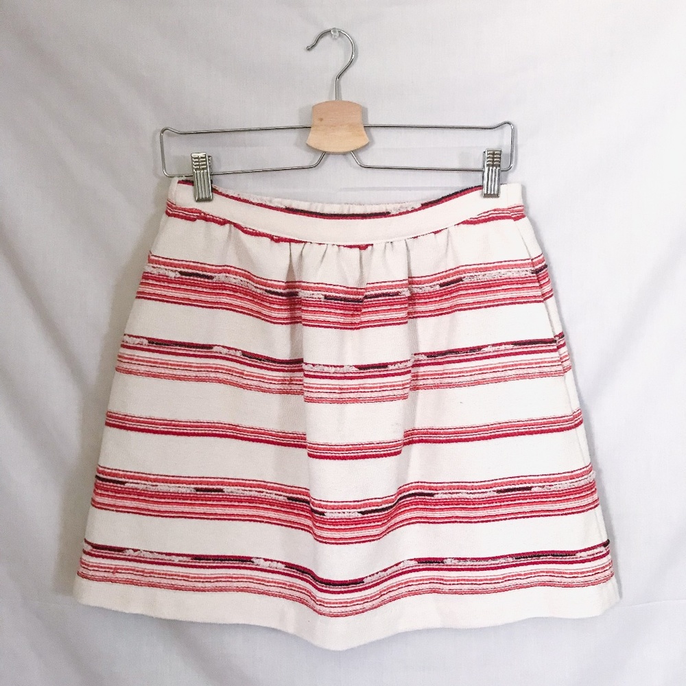 paper crown // white a-line high-waist skirt